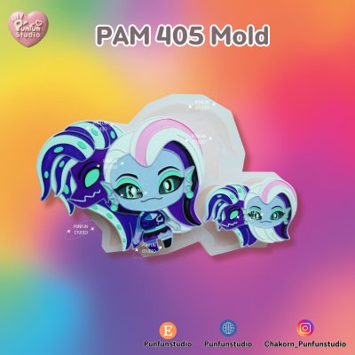 PAM 239, 359, 402-406 Demon Hotel Mold Set / Hazbin  / Seven Deadly Sins / Painting Anime Mold / Silicone Mold