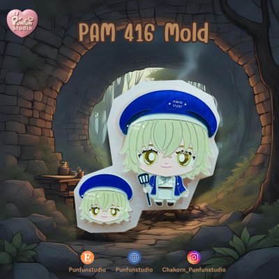 PAM 413-418 Delicious in Dungeon Molds / Painting Anime Mold / Silicone Mold