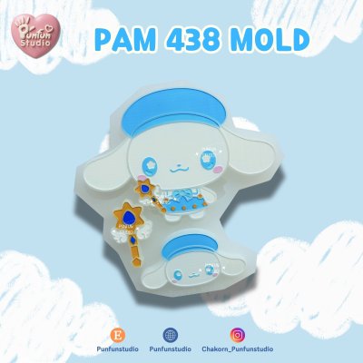 PAM 437-442 Cutie Kitty & Friends Mold / Painting Anime Mold / Kawaii Mold / Silicone Mold