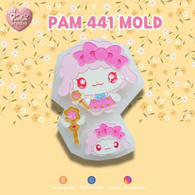 PAM 437-442 Cutie Kitty & Friends Mold / Painting Anime Mold / Kawaii Mold / Silicone Mold