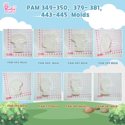 Animal Crossing Mold PAM 349, 350, 379, 380, 381, 443, 444, 445 / Painting Anime Mold / Silicone Mold