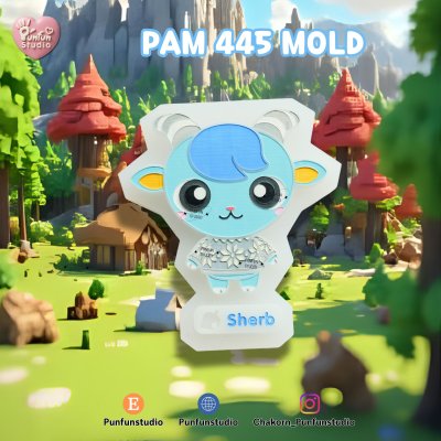 Animal Crossing Mold PAM 349, 350, 379, 380, 381, 443, 444, 445 / Painting Anime Mold / Silicone Mold