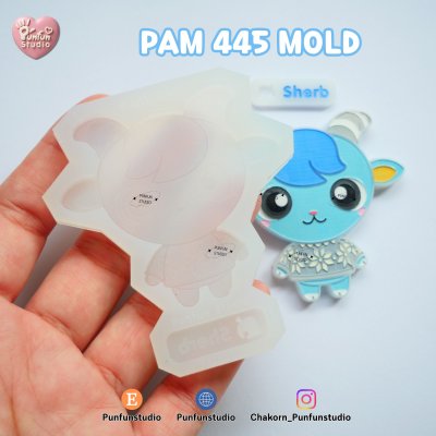Animal Crossing Mold PAM 349, 350, 379, 380, 381, 443, 444, 445 / Painting Anime Mold / Silicone Mold