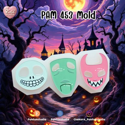 PAM 42-43, 432-433, 452-453 Night Mold / Painting Anime Mold / Silicone Mold