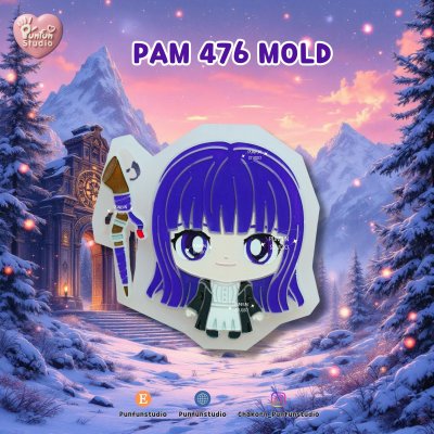 PAM 475-478 Frieren Molds / Painting Anime Mold / Silicone Mold