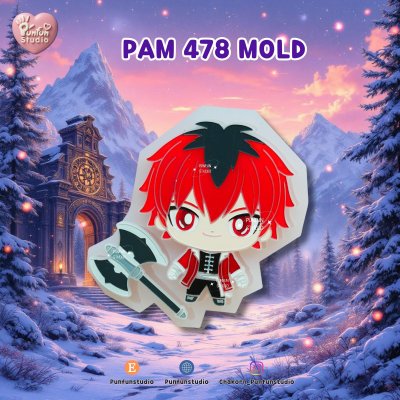 PAM 475-478 Frieren Molds / Painting Anime Mold / Silicone Mold