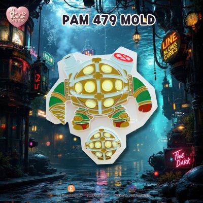 PAM 479-480 Bioshock Molds / Painting Anime Mold / Silicone Mold