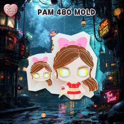 PAM 479-480 Bioshock Molds / Painting Anime Mold / Silicone Mold