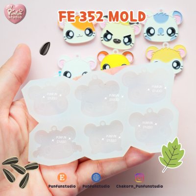 Hamster Mold Set / PAM 469-454, FE 352 / 7 molds / Painting Anime Mold / Silicone Mold