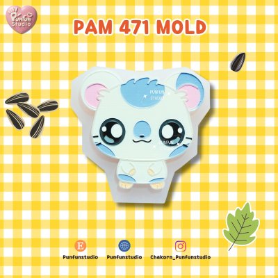 Hamster Mold Set / PAM 469-454, FE 352 / 7 molds / Painting Anime Mold / Silicone Mold