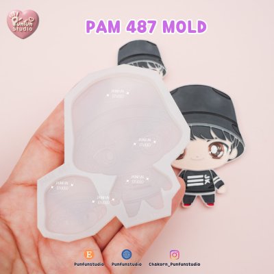 TinyTAN Molds / PAM 481-487 / Painting Anime Mold / Silicone Mold