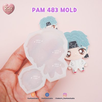 TinyTAN Molds / PAM 481-487 / Painting Anime Mold / Silicone Mold