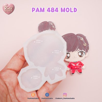 TinyTAN Molds / PAM 481-487 / Painting Anime Mold / Silicone Mold