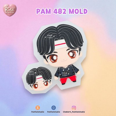 TinyTAN Molds / PAM 481-487 / Painting Anime Mold / Silicone Mold