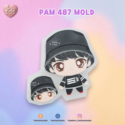 TinyTAN Molds / PAM 481-487 / Painting Anime Mold / Silicone Mold