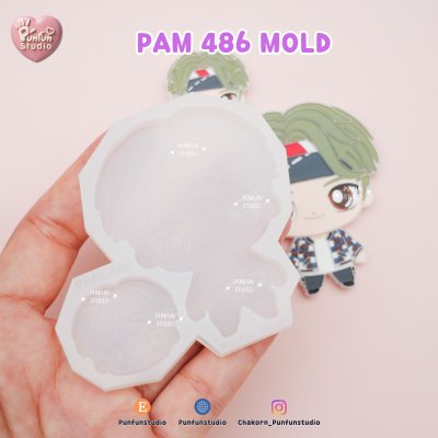 TinyTAN Molds / PAM 481-487 / Painting Anime Mold / Silicone Mold