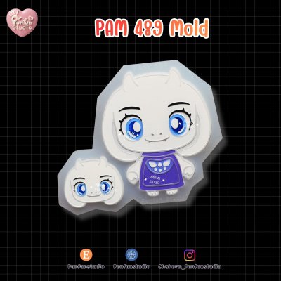 Undertale Mold PAM 488-489 Mold / Painting Anime Mold / Silicone Mold