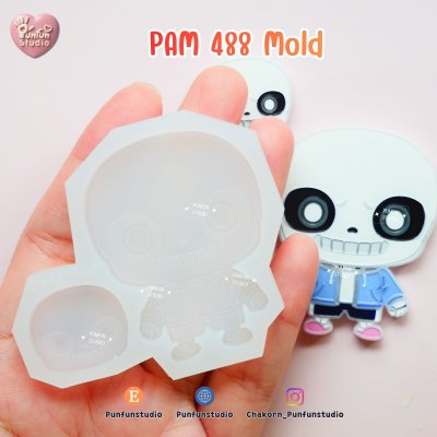 Undertale Mold PAM 488-489 Mold / Painting Anime Mold / Silicone Mold
