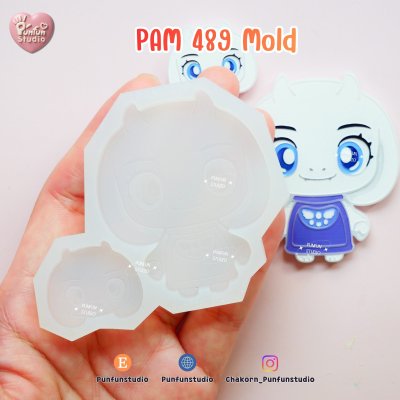 Undertale Mold PAM 488-489 Mold / Painting Anime Mold / Silicone Mold