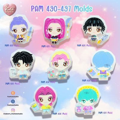Kpop Demon Hunter Mold PAM 490-497 / Debut outfit / Painting Anime Mold / Silicone Mold