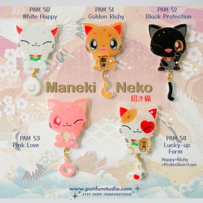 PAM 50-54 Mold / Maneki Neko/ Japanese Lucky Cat / Silicone Mold / Painting Anime Mold / Silicone Mold