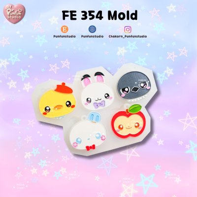 LADS Mold Set / Set 6 molds / PAM 503-507, FE 354 / Painting Anime Mold / Silicone Mold