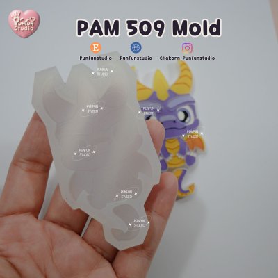 PAM 509, XTC 62 Spyro / Painting Anime Mold / Silicone Mold