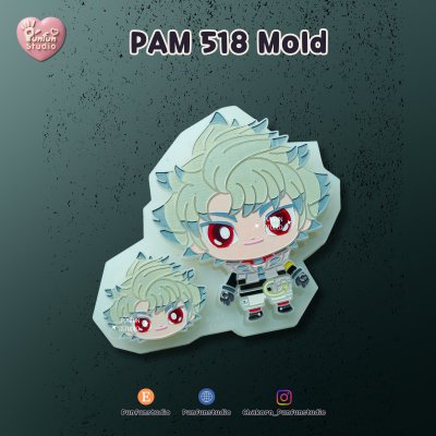 PAM 518 Rudo  Mold / Painting Anime Mold / Silicone Mold
