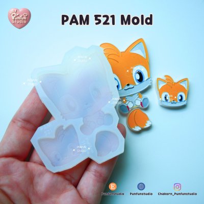 PAM 519-521 / Sonic Mold / Painting Anime Mold / Silicone Mold