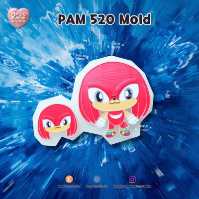 PAM 519-521 / Sonic Mold / Painting Anime Mold / Silicone Mold