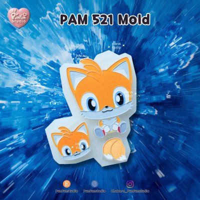 PAM 519-521 / Sonic Mold / Painting Anime Mold / Silicone Mold