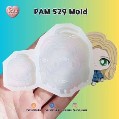 PAM 529 Dian Mold / Painting Anime Mold / Silicone