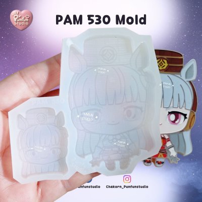 PAM 530 Gold Ship Mold / Painting Anime Mold / Silicone