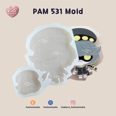 PAM 531 N Mold / Painting Anime Mold / Silicone