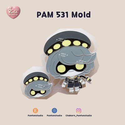 PAM 531 N Mold / Painting Anime Mold / Silicone