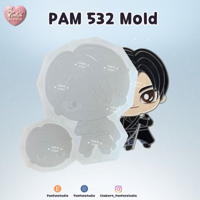 PAM 532-533 Alien S Mold Iva Singer / Til Guitar Player / Painting Anime Mold / Silicone