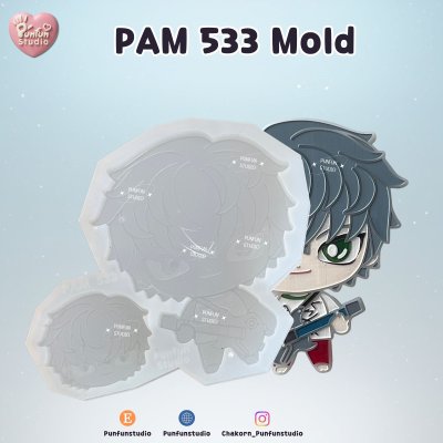 PAM 532-533 Alien S Mold Iva Singer / Til Guitar Player / Painting Anime Mold / Silicone