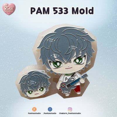 PAM 532-533 Alien S Mold Iva Singer / Til Guitar Player / Painting Anime Mold / Silicone