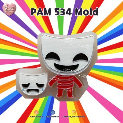 PAM 376, 508, 515, 516, 534, 535 Digital Circus Mold / Painting Anime Mold / Silicone Mold