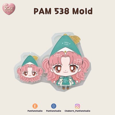 PAM 536-542 Witch Hat Mold / Painting Anime Mold / Silicone Mold