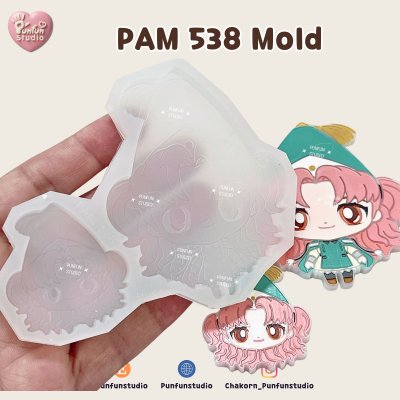 PAM 536-542 Witch Hat Mold / Painting Anime Mold / Silicone Mold