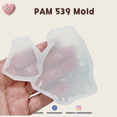 PAM 536-542 Witch Hat Mold / Painting Anime Mold / Silicone Mold