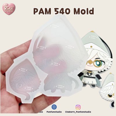 PAM 536-542 Witch Hat Mold / Painting Anime Mold / Silicone Mold