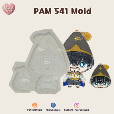 PAM 536-542 Witch Hat Mold / Painting Anime Mold / Silicone Mold