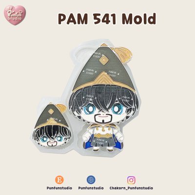 PAM 536-542 Witch Hat Mold / Painting Anime Mold / Silicone Mold