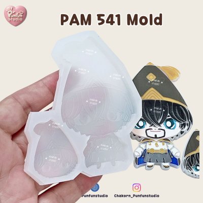 PAM 536-542 Witch Hat Mold / Painting Anime Mold / Silicone Mold