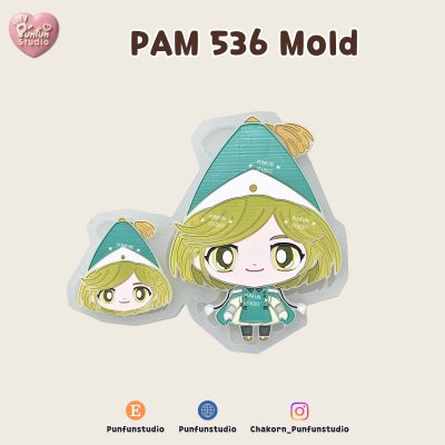 PAM 536-542 Witch Hat Mold / Painting Anime Mold / Silicone Mold