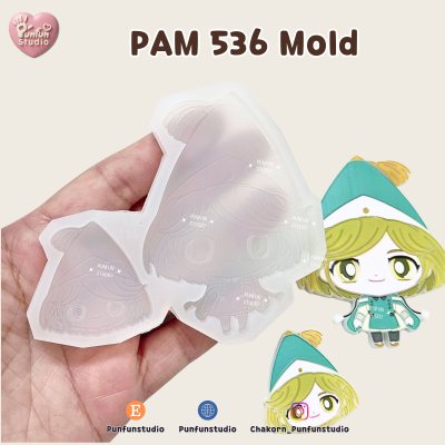 PAM 536-542 Witch Hat Mold / Painting Anime Mold / Silicone Mold