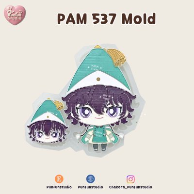 PAM 536-542 Witch Hat Mold / Painting Anime Mold / Silicone Mold