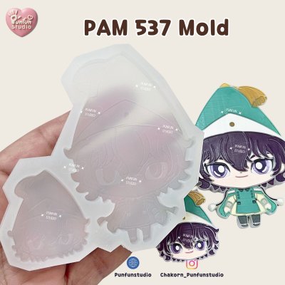PAM 536-542 Witch Hat Mold / Painting Anime Mold / Silicone Mold